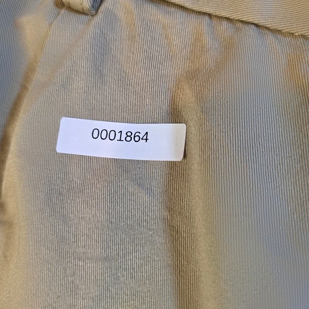 St Johns Bay Mens 40x32 Pleated Chino Pants Khaki Tan Easy Care Distressed Work